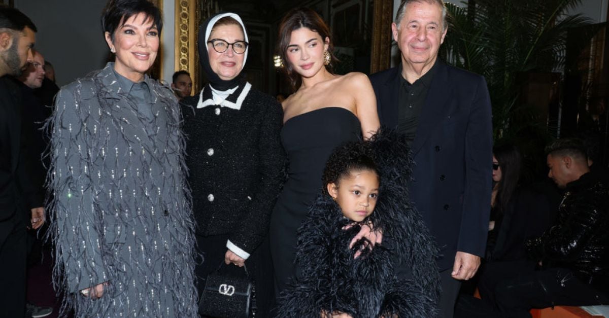 Kylie Jenner And Stormi Webster Stun In Matching Black Feather Dresses ...